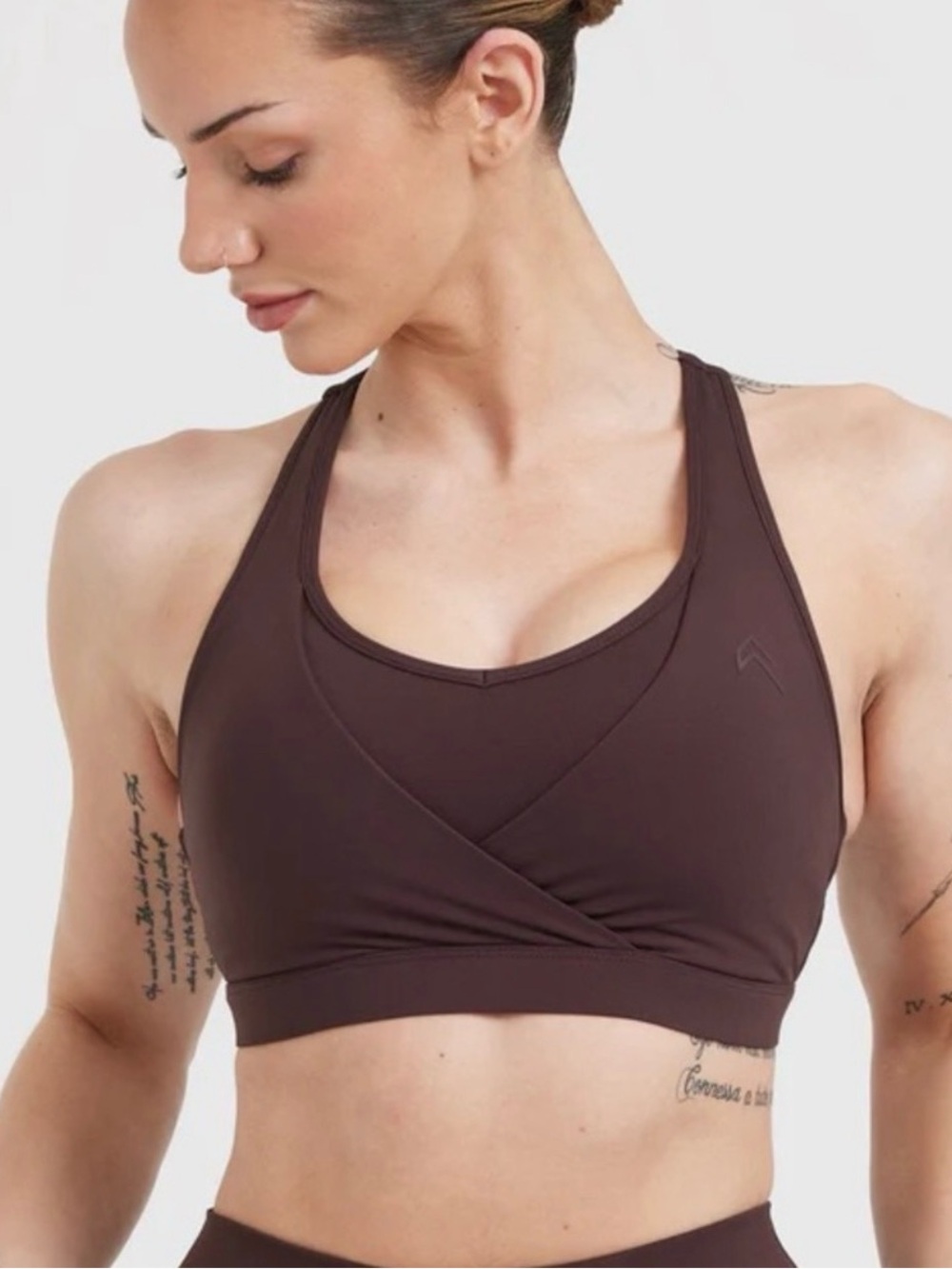 Oner Active Purple Cross-Front Sports Bra